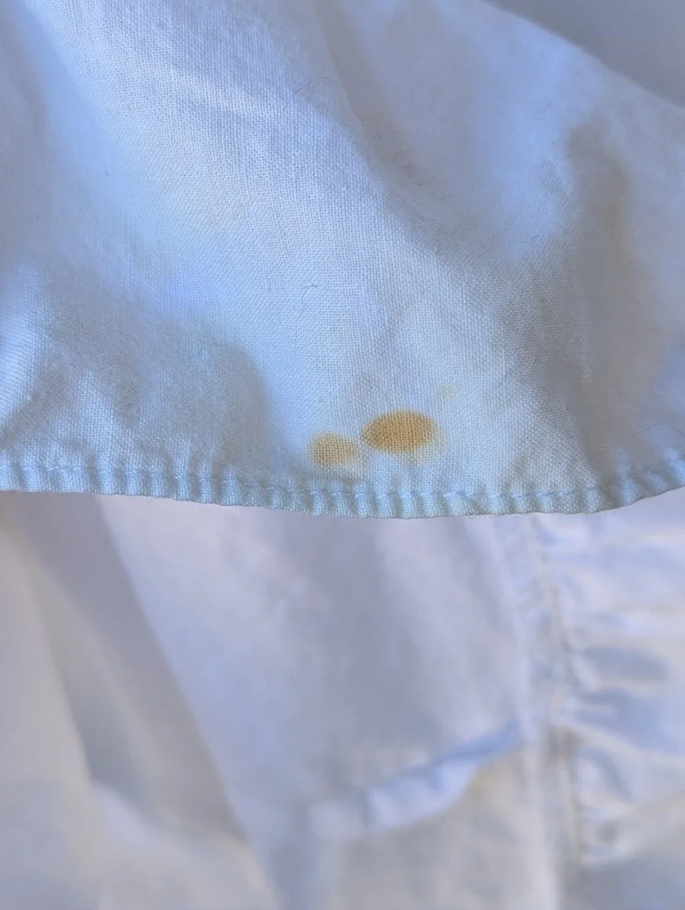 VTG 80s Cotton Knights Long Line White Button Front Nightgown Pockets Small